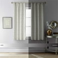 thumbnail image 5 of (2 pack) Mainstays Jacquard Blackout Panel Pair, Set of 2 Curtains, Grey Lattice, 37" W x 63" L, 5 of 8