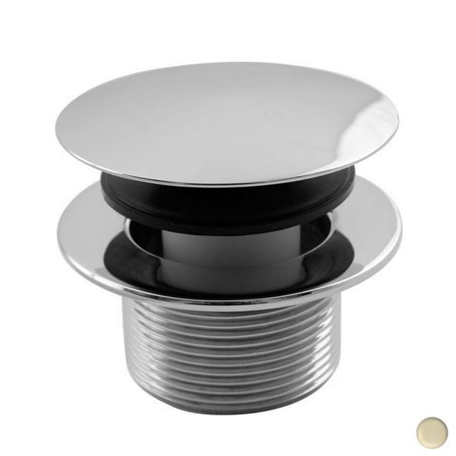 Westbrass D398R-65 Drain de Bain Rond à Bout Champignon de 1,5 Po - Biscuit Powder Coat