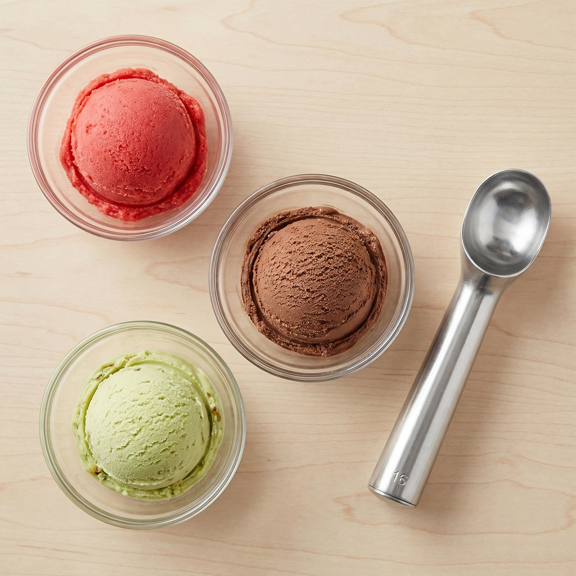 Unique Bargains Stainless Steel Ice Cream Scoop with Easy Release Silver 1.9in