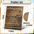 thumbnail image 3 of Memorial Table Sign for Wedding, Acrylic Wooden Wedding Reception Signs, Sympathy Gift in Loving Memory Wedding Sign, Wedding Memorial Signs for Wedding Gift Anniversaries Reunions (Classic), 3 of 8