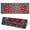 Boho Floral, variant on Desk Pad Darkness Red Moon Desk Mat for Keyboard and Mouse, Large XXL Gaming Mouse Pad with Stitched Edges for Work Game Office, 35.43 x 15.75 in