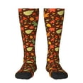 thumbnail image 2 of Lsque Autumn Leaves Printed Crew Socks Men's Women's LightWeight Thin Casual Calf Socks ,Knee High Socks,Cotton Socks, 2 of 9