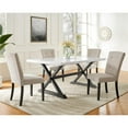 thumbnail image 2 of Picket House Furnishings Landon Tufted Fabric Upholstered Chair Set in Natural, 2 of 13