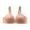 Beige Bra for Women, variant on JSGEK Fashion Comfortable Breathable Bra Wirefree Comfort Solid Color without Steel Ring Gathering Bra Trendy Push up Plunge Black 38 Bra for Ladies