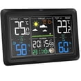 thumbnail image 1 of Weather Station Clocks Wireless Digital LED Calendars Table Clock With Temperature And Humidity Monitor Forecast ,Crystal Clear Screen, 1 of 7