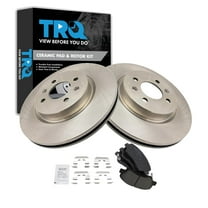 TRQ Front Brake Pad & Rotor Kit Brake Pads Brake Rotor Ceramic Fits Select 2012-2017 Kia Rio