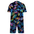 thumbnail image 4 of LOVZFMLL Combinaison Ample Décontractée à Manches Courtes pour Femmes Multicolore 5TG, 4 of 5