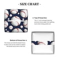 thumbnail image 5 of Kdxio Cute Basebal Print Tissue Box Cover,Square Decorative PU Leather Facial Paper Case Organizer Holder Dispenser for Bathroom,Night Stands,Desk,Car 5.2''X5.2''X5.2'', 5 of 8