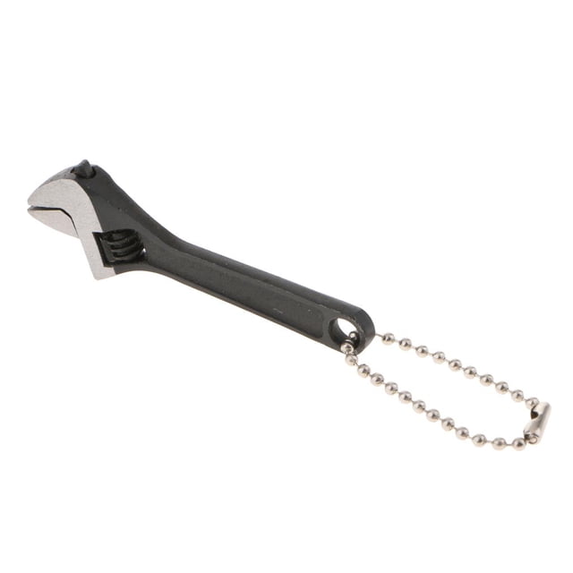 Llave Ajustable Llave de Mango Corto de 10 Mm con Llave de Acero de 2,5 / 4 25 en negro Cola Llave inglesa ajustable