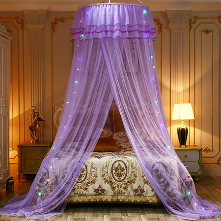 Polyester Mesh Hung Dome Mosquito Net Bed Canopy Princess Decor Fits Crib Twin Double Full Queen Bed