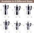 thumbnail image 2 of Cafetera Espresso DITOSH, 12 tazas, 600 ml, aluminio, 2 of 9
