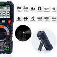 thumbnail image 3 of Multímetro digital de 6000 cuentas (guía de terminal LED), comprobador eléctrico profesional, temperatura, medidor de capacitancia, voltaje/corriente CA/CC, resistencia/frecuencia y, 3 of 5