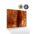 thumbnail image 2 of Burnt Orange Wall Art for Living Room,Canvas Picture Wall Decor for Bathroom Bedroom,Retro Oil Painting Modern Abstract Art Aesthetics Painting Artwork for Office Hallway Dining Room Decor 12"x16", 2 of 8