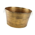 thumbnail image 4 of Lipstore Ice Bucket Holder Lightweight Galvanized Tub for Cocktails Beer Cooling bronze, 4 of 8