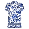 thumbnail image 7 of ATENAR T Shirts for Women Soft Lightweight Shirts for Women Loose Tee Blue L, 7 of 7