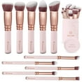 thumbnail image 1 of Set de brochas de maquillaje Kabuki Lamora, 10 unidades, cerdas sintéticas, 1 of 8