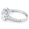 thumbnail image 4 of 2.80 Cts Three Round Cut Moissanite Ring , 18K White Gold Plated Ring , Engagement Ring,Anniversary Ring , Promise Ring, Gift for Women, 4 of 6