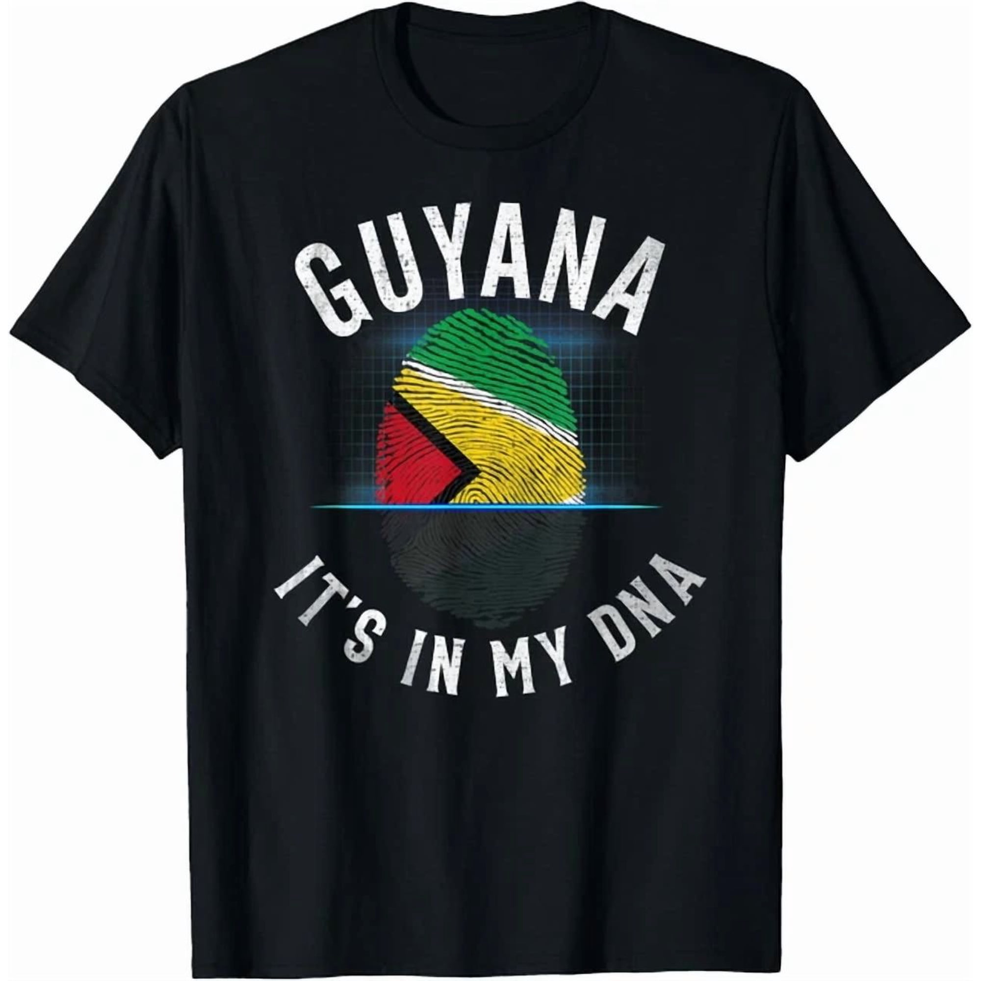 Vintage Guyana Flag - It Is In My Dna - Guyanese Gift T-Shirt