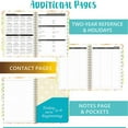 Oleegame 1PC School Supplies Elementary Students 2024 2025 Academic Planner July To Monthly Tabs