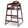 LA Baby Solid Wood High Chair, Cherry