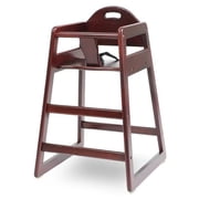 LA Baby Solid Wood High Chair, Cherry