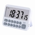 thumbnail image 5 of Temporizador de Cocina Digital, 10 Alarmas, Reloj Despertador Magnético con Vibración y Función Cuenta Regresiva 99 Horas, Mesa, 5 of 5