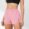 thumbnail image 5 of PBFRDSJ Womens 5" Running Shorts Mid Waisted Summer Workout Gym Athletic Shorts Solid Color Basic Breathable Bottoms, 5 of 6