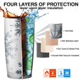 thumbnail image 7 of 20oz Tumblers Blue Christmas Snowflake Pattern Stainless Steel Vacuum Insulated Double Wall Travel Tumbler Cups Mug with Lid and Straw,Cleaning Brush for Cold & Hot Drinks, 7 of 7