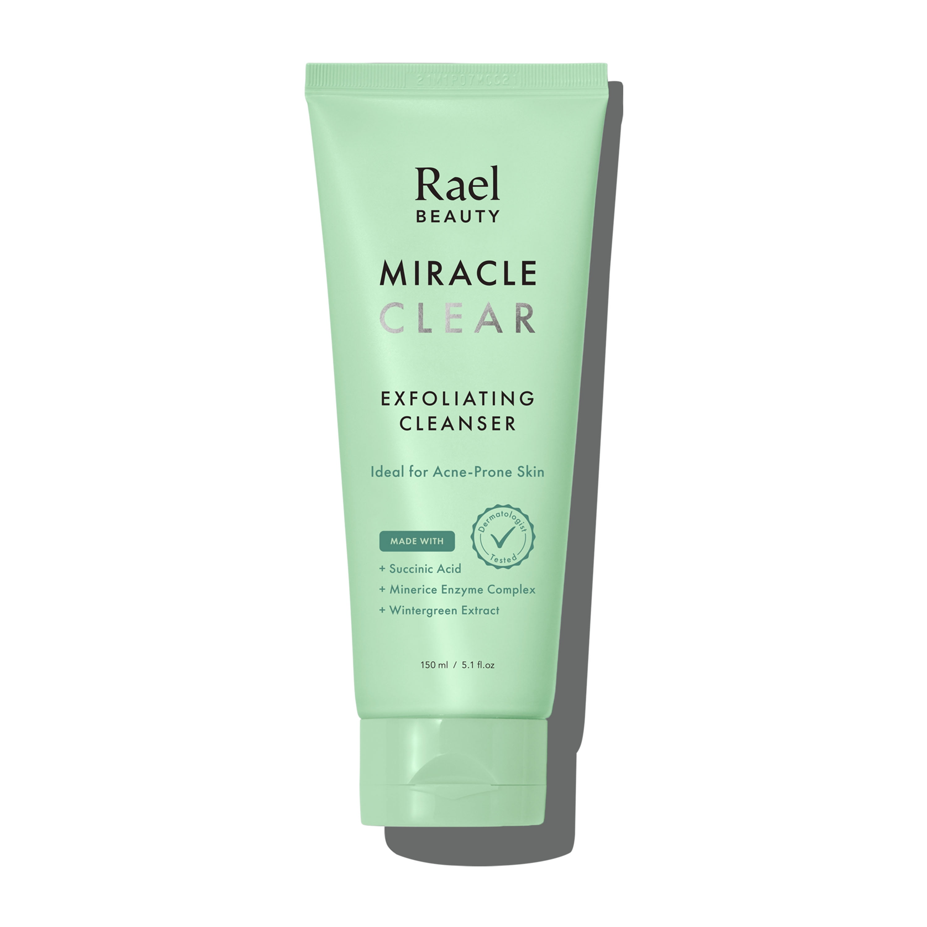 Rael Miracle Clear Exfoliating Cleanser Foam for Acne-Prone Skin, 5.1 fl oz