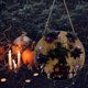 thumbnail image 3 of Letrero colgante de Halloween con manualidades de decoración rústica para interiores y exteriores Castillo de tablero de madera, 3 of 9