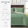 thumbnail image 5 of Mainstays All in One Lightweight Quilt Set and Sheet Set -7 Piece, King, Green Floral, 5 of 16