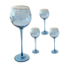 thumbnail image 1 of Juego de 4 copas Bruna azul filo oro, 1 of 6