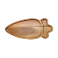 thumbnail image 3 of Bandeja de madera para servir, organizador de platos de madera, bandeja rústica para servir, bandeja de comida para forma de zanahoria, 3 of 9