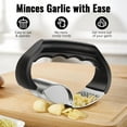 thumbnail image 6 of Qiweii 2-In-1 Stainless Steel Garlic Press Rocker, Effortless Garlic Crusher, Durable Kitchen Gadget for Smashing Garlic, 6 of 7