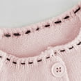 thumbnail image 4 of Coerni Baby Knit Cardigan Button Down Chunky Knitwear Suit Girls Crewneck Sweater Toddler Open Front Comfy Warm Outerwear, 4 of 9