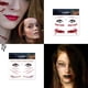 thumbnail image 4 of De Pegatinas De Tatuajes Temporales De Cara De Halloween, Pegatina De Tatuaje De Telaraña De Halloween Para Fiesta, Festival, Accesorios De Disfraz De Cosplay 12 Hojas Speravity HA038432-00, 4 of 6