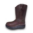 thumbnail image 2 of Bota Roper de Trabajo Industrial Uso Rudo Piel Vacuno Tabaco Graso Suela Mil Rayas Talla 30.0 MX American Welt Boots, 2 of 4