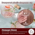 thumbnail image 5 of New Plastic Champagne Flutes - 20Pcs Clear Plastic Champagne Glasses for Parties Clear Pl, 5 of 5