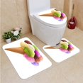 thumbnail image 1 of ABPHQTO Helado Juego de alfombras de baño de 3 piezas Alfombra de baño Alfombra de contorno y tapa de inodoro ABPHQTO  Cont-CHAPPLE-20299, 1 of 2