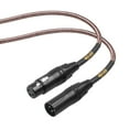 thumbnail image 4 of Clef Audio Labs  XLR Male to XLR Female, Black Zinc Alloy Shell/Grey Copper Braided  1FT-1PK, 4 of 6