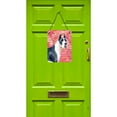 thumbnail image 2 of Carolines Treasures BB9730DS1216 Harlequin Great Dane Love Wall or Door Hanging Prints Red 12WX16H multicolor, 2 of 2