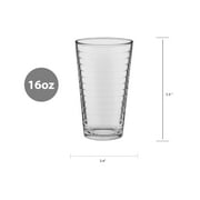 Mainstays Gallant Glass Drinkware Set, 16.2 oz, 8-Piece