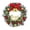 Style B, variant on Christmas Wreath, Artificial Snow Flocked with Red Bow Golden Bells Pine Cones Christmas Balls, 11.8 Inch 1 Pack, for Front Door Wall Window Fireplace Xmas Holiday Winter Home Party Decor