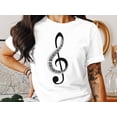 thumbnail image 2 of Treble Clef Musician Music Notes Pianist Piano Teacher Gift T-Shirt Piano Pianist Treble Clef Birthday Holiday Present Men Women Tshirt, 2 of 10