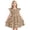 a-Khaki3320, variant on FINALGANG Girls Kids Leopard Print Ruffle Sleeve Dress Crewneck Flared Skirt Casual Summer Dress For Daily Wear Vacation Outings Brown 4-5 Years