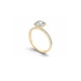 thumbnail image 2 of 1 Carat T.W. Diamond Cushion-Shape Single Halo 14kt Yellow Gold Engagement Ring, 2 of 4