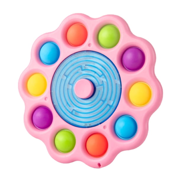 Juguete Antiestrés Giratorio 3 En 1, Juguete De Descompresión Con Rotador De Mano, Juguete Sensorial De Burbujas Para Niños Y Amigos Inevent FN007904-03