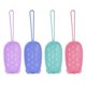thumbnail image 1 of 4pcs Exfoliating Silicone Body Sponges, Double-Sided Bath or Shower Body Brush, Silicon Loofah/Built-in Sponge, 1 of 5