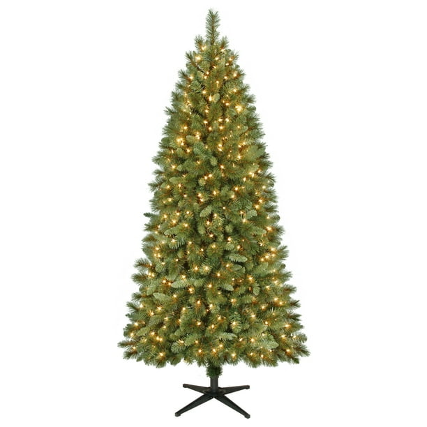 Holiday Time 7ft PreLit Scottsdale Pine Artificial Christmas Tree with