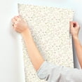 thumbnail image 5 of Chesapeake Tarragon Blush Dainty Meadow Wallpaper, 20.5-in by 33-ft, 5 of 5